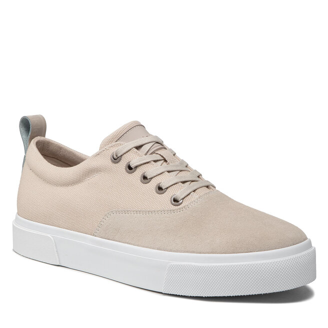 Sneakers Calvin Klein Low Top Lace Up Skate Cv Mix HM0HM00321 Stony Beige ACE ACE imagine noua