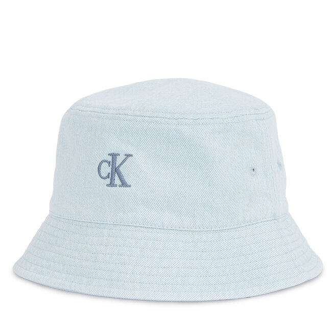 Kapelusz Calvin Klein Embro Monogram Denim Bucket Hat - Błękitny