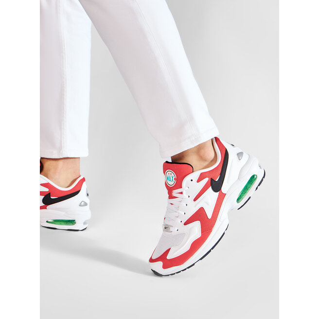 Nike Skor Nike Air Max2 Light AO1741 101 White/Black/Habanero Red