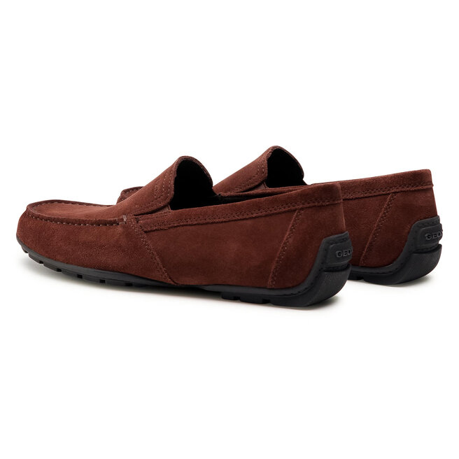 Geox® MONER: Mocassins en Daim Café Homme | Geox