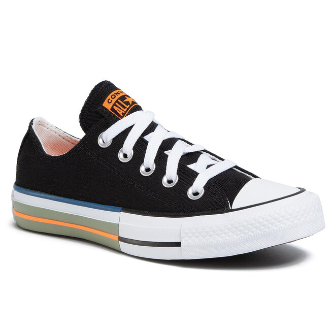 Kedas Converse Ctas Ox 167636C Black/Total Orange/Street Sage • Eapavi.lv