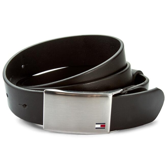 Tommy Hilfiger Мъжки колан Tommy Hilfiger Th Plaque Belt 3.5 Adj AM0AM01995 002
