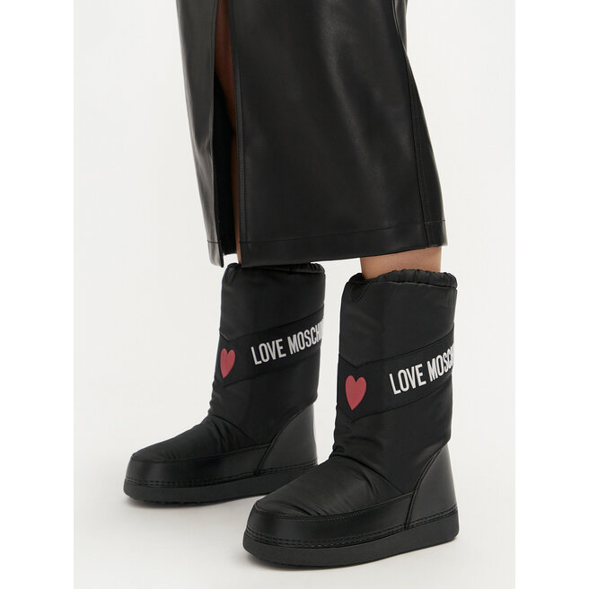 Śniegowce LOVE MOSCHINO JA24032G1LISA000 Czarny - kobiece