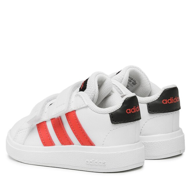 adidas Pantofi adidas Grand Court Lifestyle Hook and Loop Shoes IG2558 Ftwwht/Brired/Cblack