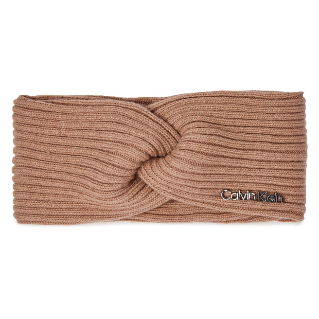 Opaska materiałowa Calvin Klein Ck Must Logo Twisted Headband - Fioletowy