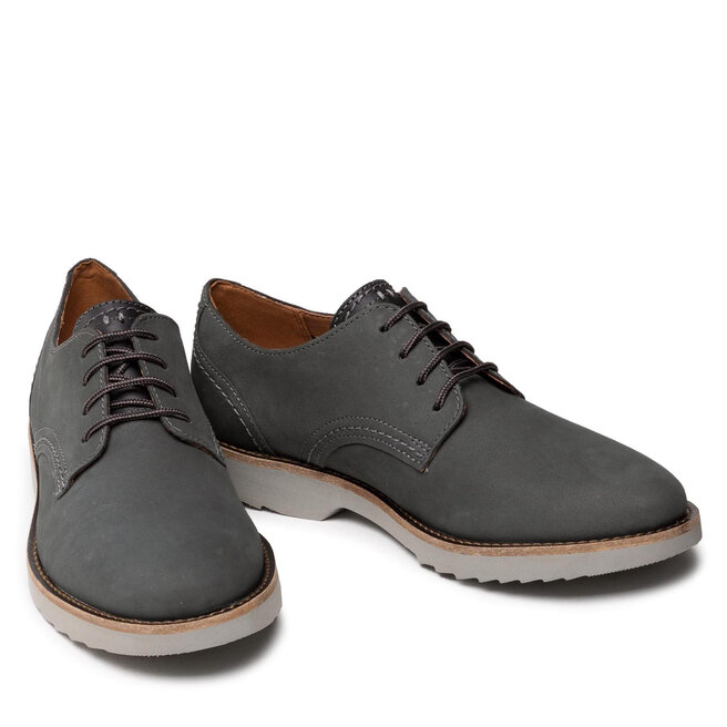 Κλειστά παπούτσια Clarks Fallhill Plain 261627477 Grey Nubuck |  epapoutsia.gr