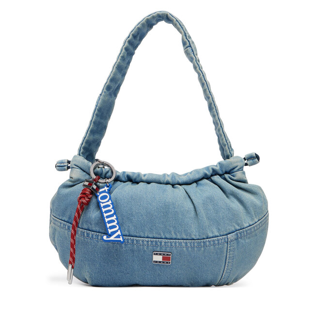 Torebka Tommy Jeans Tjw Icon Charms Denim Shlder Bag AW0AW18883 Niebieski -