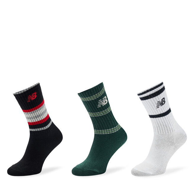 Zestaw 3 par wysokich skarpet dziecięcych New Balance - Kolorowy
