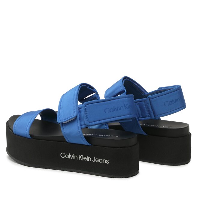 Calvin Klein Jeans Сандали Calvin Klein Jeans Flatform Sandal Softny YW0YW00965 Imperial Blue CGD
