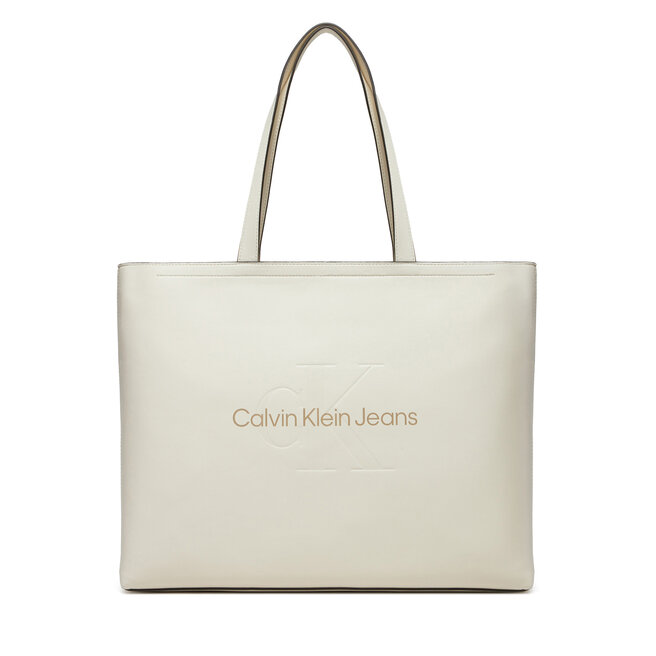 Torebka Calvin Klein Jeans Sculpted Slim - Biały