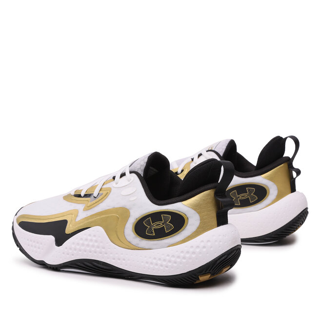 Under Armour Cipő Under Armour Ua Spawn 5 3026285-101 White/Black/Metallicgold