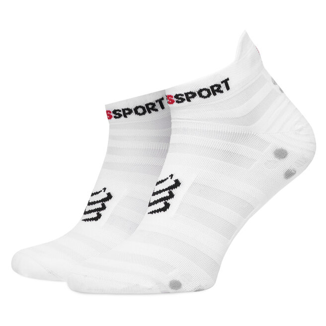 Skarpety Niskie Unisex Compressport Pro Racing Socks v4.0 Ultralight Run Low - Biały