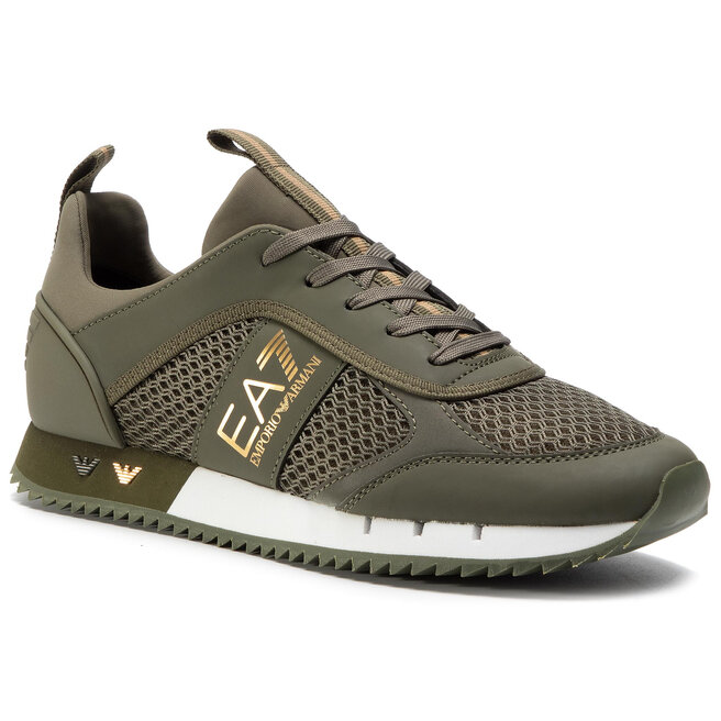 Sneakers EA7 Emporio Armani X8X027 XK050 N247 Grape Leaf/Gold Training Armani imagine noua