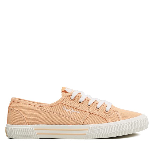Tenisówki Pepe Jeans Brady Basic W - Pomarańczowy