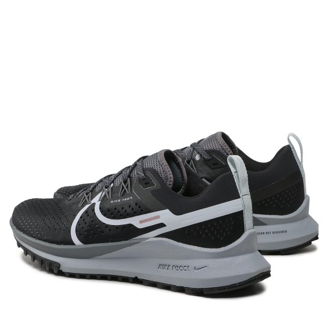 Nike Performance REACT PEGASUS TRAIL 4 - Trail running shoes -  black/aura/dark grey/wolf grey/black 