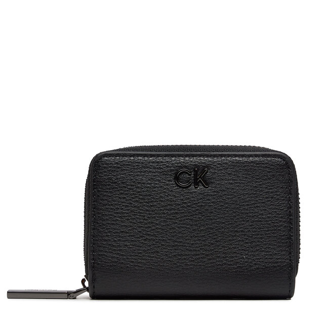 Mały Portfel Damski Calvin Klein Ck Daily Small Zip Around - Czarny