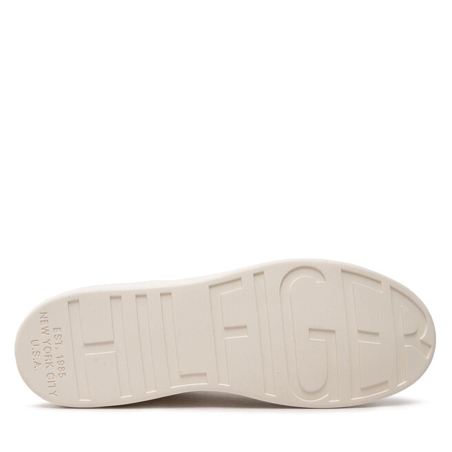 Tommy Hilfiger Αθλητικά Tommy Hilfiger Retro Court Cupsole Stripes Lea FM0FM04316 Ivory YBI