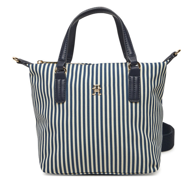 Torebka Tommy Hilfiger Poppy Summer Small Tote - Granatowy