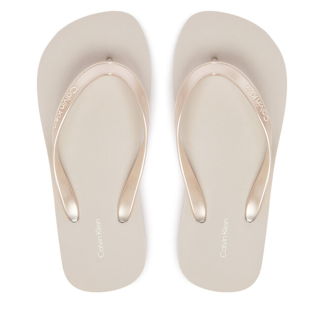 Japonki Calvin Klein Arwa HW0HW02956 Srebrny -