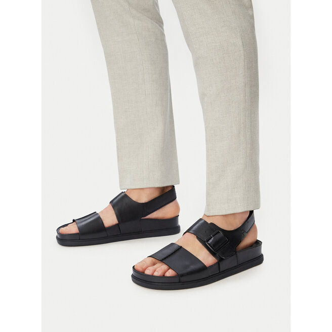 Sandały Clarks Torford Strap 26180896 Czarny - męskie