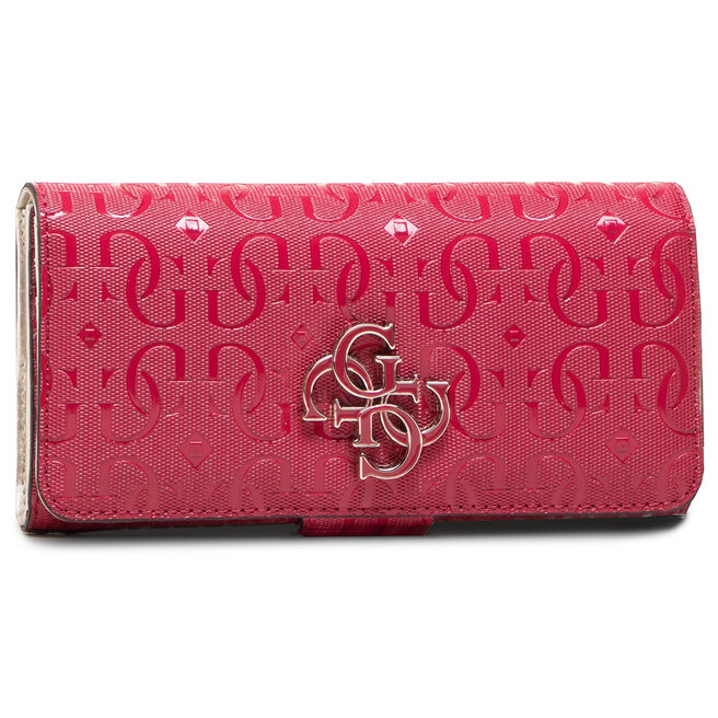 Duży Portfel Damski Guess Chic Shine Slg SWSG77 46590 Berry