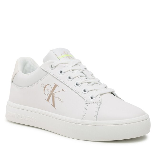 Sneakers Calvin Klein Jeans Classic Cupsole Fluo Contrast Wn YW0YW00912 White/Ancient White 0LA