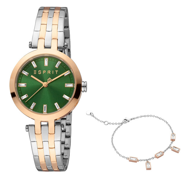 Esprit Karóra Esprit ES1L342M0115 Silver/Rose Gold