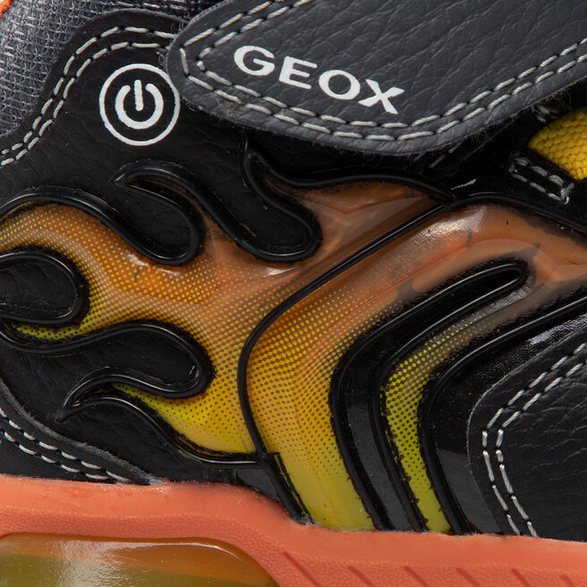 Geox Сникърси Geox J Inek B. C J949CC 0BU11 C0038 M Black/Orange