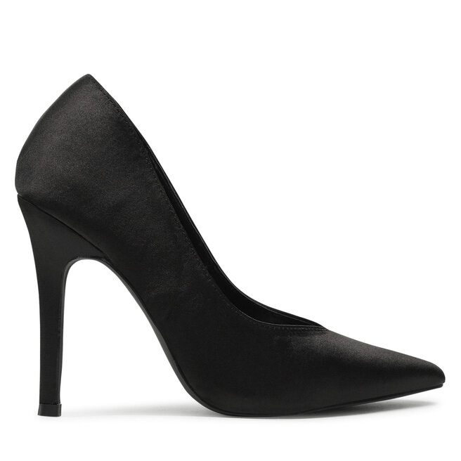 Raid Pantofi cu toc subțire Raid Maliny Black Satin