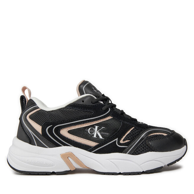 Sneakersy Calvin Klein Jeans Retro Tennis Su-Mesh Wn - Czarny