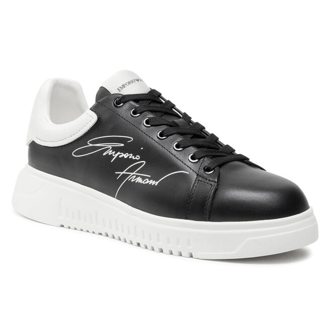 Emporio Armani X4X264 XM670 N814 Black Off White obuvki.bg