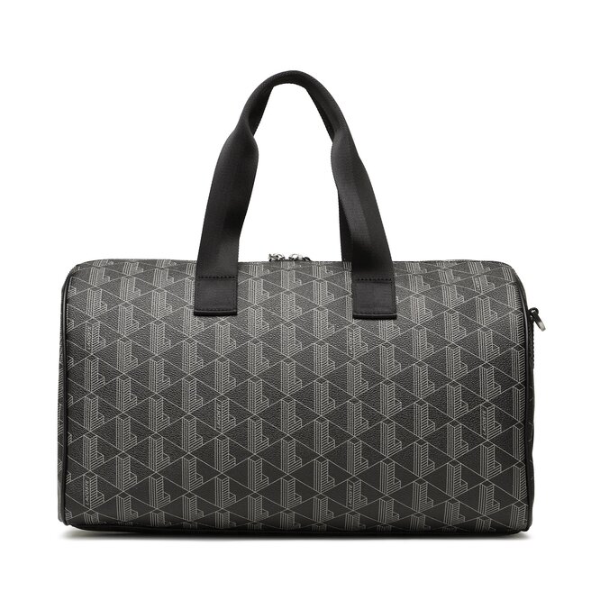 Lacoste Táska Lacoste Boston Bag NU4259LX Monogram Noir Gris H45