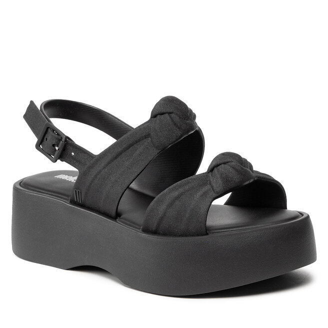 Melissa Sandali Melissa Velvet Platform Ad 33420 Black 52293