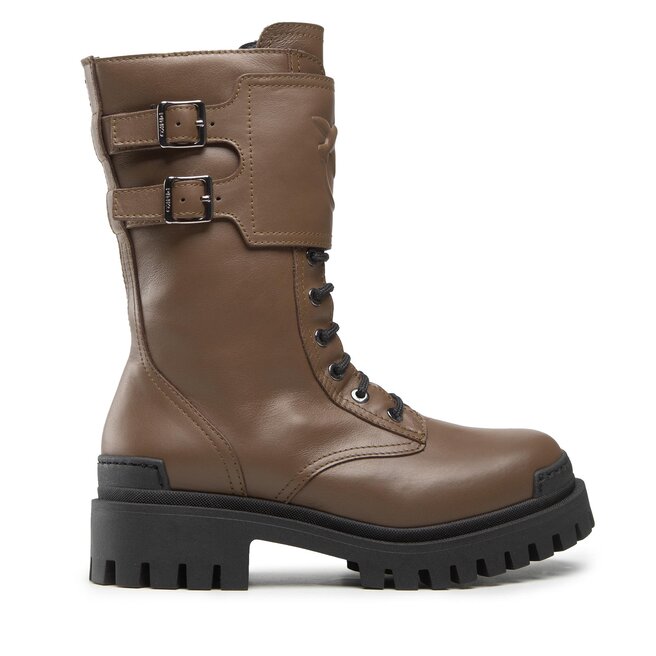 Trapery Pinko Cumino Boot 1H2135 - Brązowy