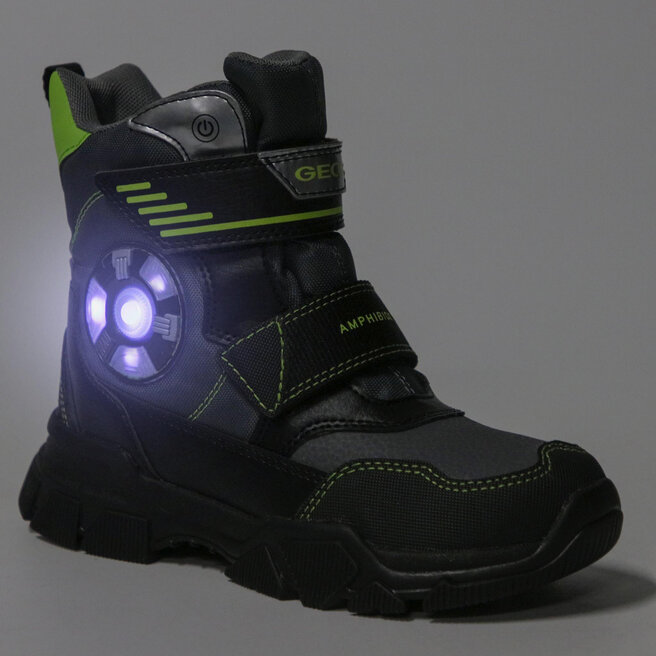 Geox Hótaposó Geox J Nevegal B.Abx D J04CSD 0FUFE C1267 D Dk Grey/Lime