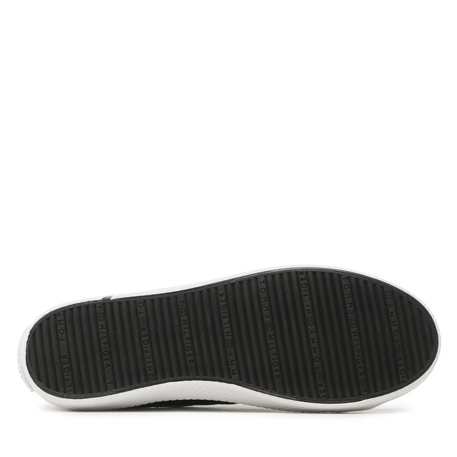Tommy Hilfiger Sneakers aus Stoff Tommy Hilfiger Lace Up Vulc Sneaker Bl FW0FW07248 Black BDS