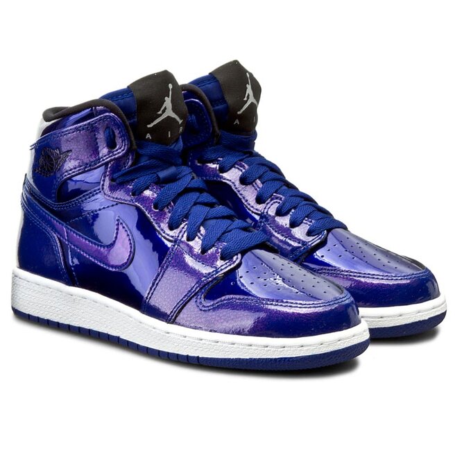 Skor Nike Air Jordan 1 Retro High Bg 705300 420 Deep Royal Blue