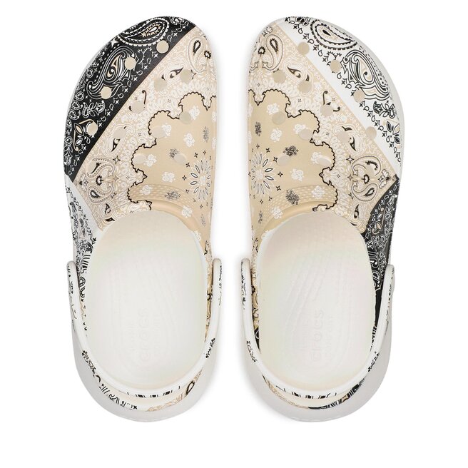Crocs Чехли Crocs Classic Crush Bandana Clog 208119 Chai/Multi