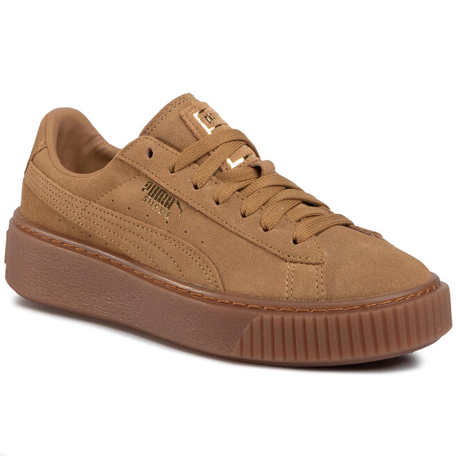 Sneakers Puma Suede Platform Sd Jr 365698 09 Oatmeal/Gold Www.zapatos.es