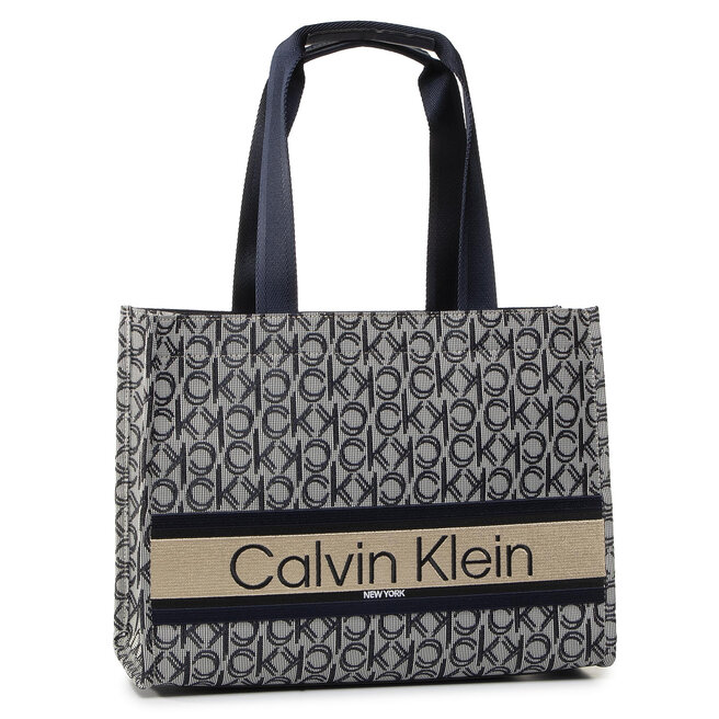 Borsetta Calvin Klein Stripe Logo Tote Md Jacq K60K606506 0GZ