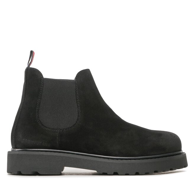 Sztyblety Tommy Jeans Tommy Jeans Suede Boot - Czarny