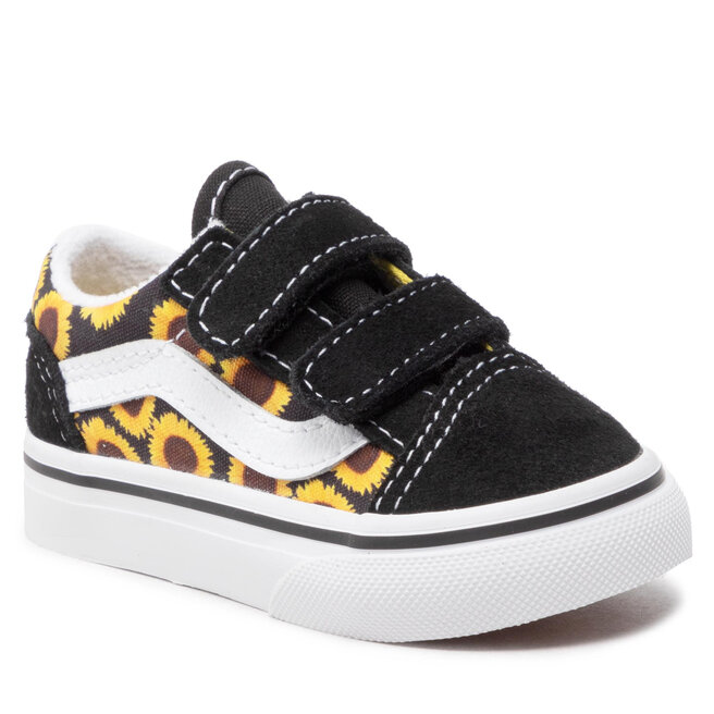 Vans old store skool black yellow