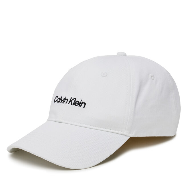 Czapka z daszkiem Calvin Klein Logo Embroidery - Biały