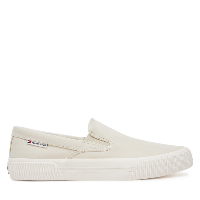 Tenisówki Tommy Jeans Slip On Canvas Color - Beżowy