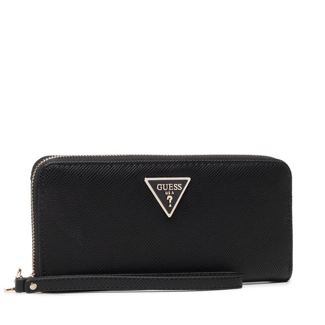 Guess Nagy női pénztárca Guess Laurel Slg Large Zip Around SWZG85 00460 BLA