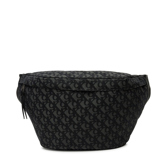 Saszetka nerka Calvin Klein Jeans Unstrctrd Mngrm Ovrs - Czarny