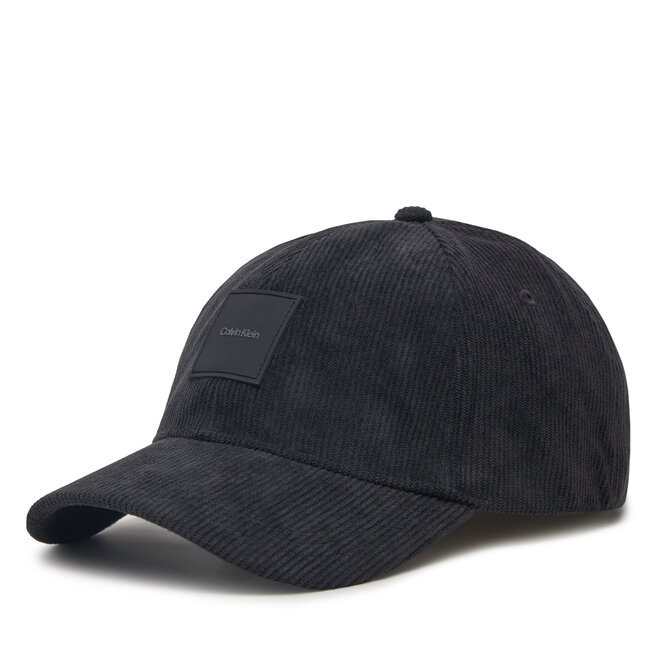 Czapka z daszkiem Calvin Klein Corduroy - Czarny