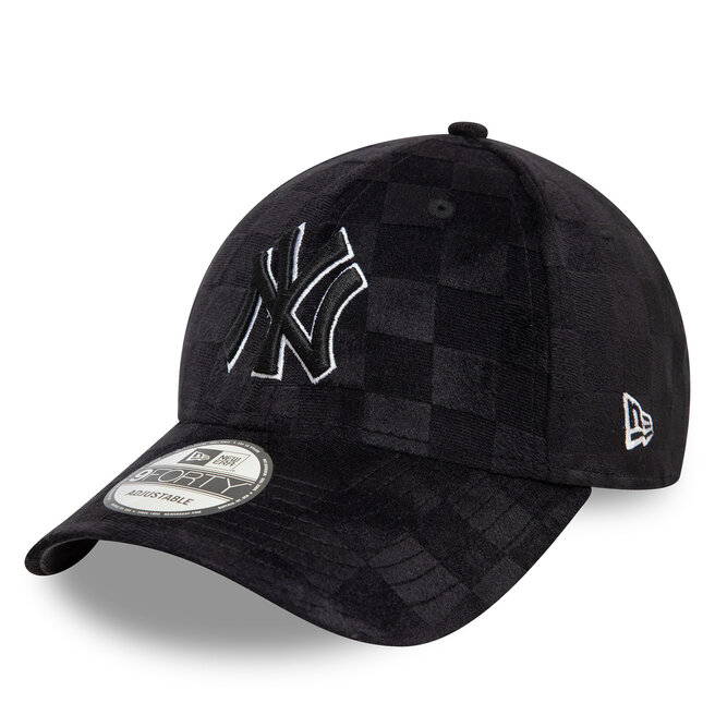 Czapka z daszkiem New Era New York Yankees Tonal Check 9Forty - Czarny
