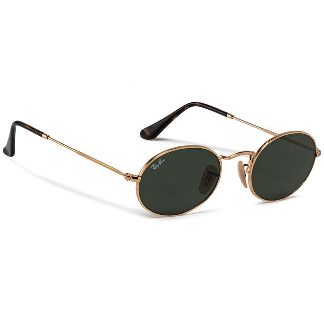 Akiniai nuo saulės Ray-Ban Oval 0RB3547N 001 Gold/G/15 Green •  Www.eavalyne.lt