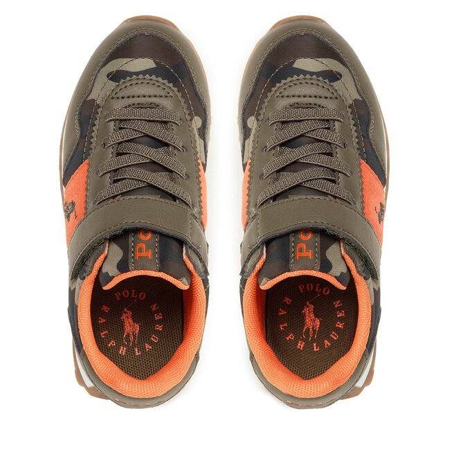 Polo Ralph Lauren Sneakers Polo Ralph Lauren RF104241 CAMO NYLON/OLIVE TUMBLED W/ DARK OLIVE PP